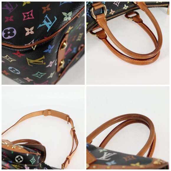 LOUIS VUITTON Monogram Multicolor Rita Tote Bag Black - Picture 12 of 15